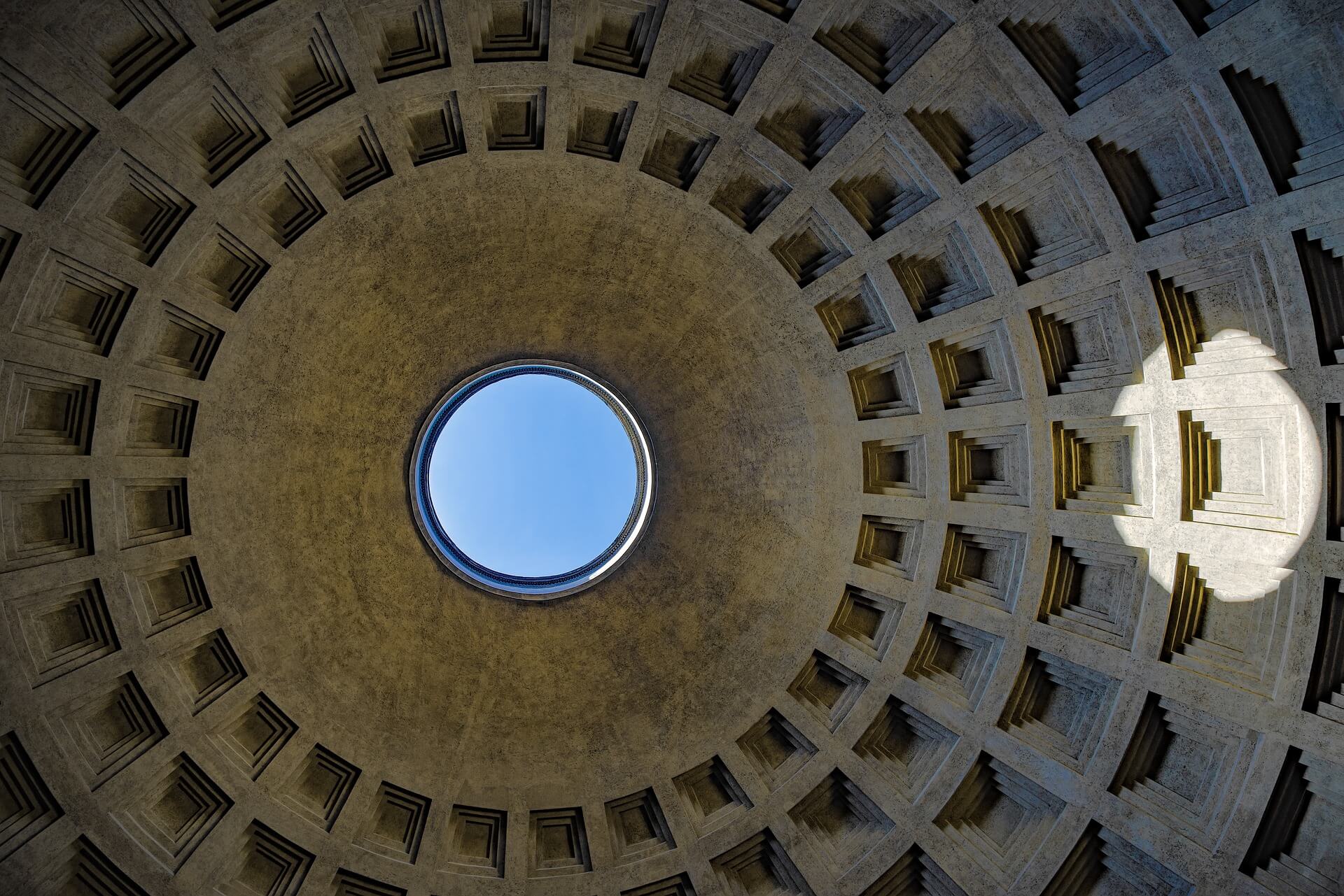 The oculus and dome of the Pantheon