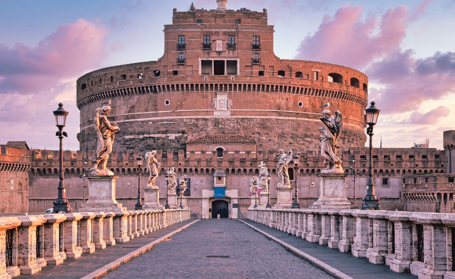 Castel Sant'Angelo,-a historic castle in Rome, Italy