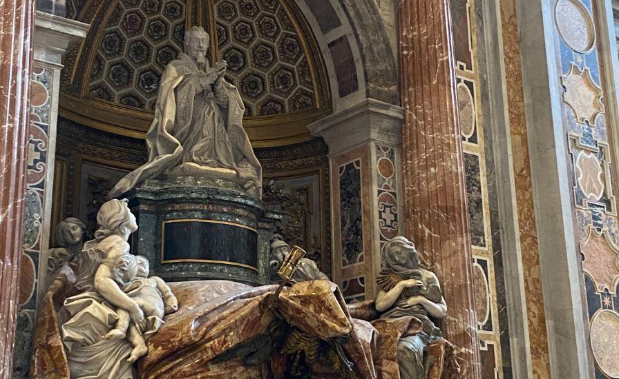 Statue of St. Peter in Vatican, located in St. Peter Basilica


